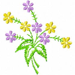 Flowers And Tree Embroidery Design 7 Flowers And Tree Embroidery Design 7